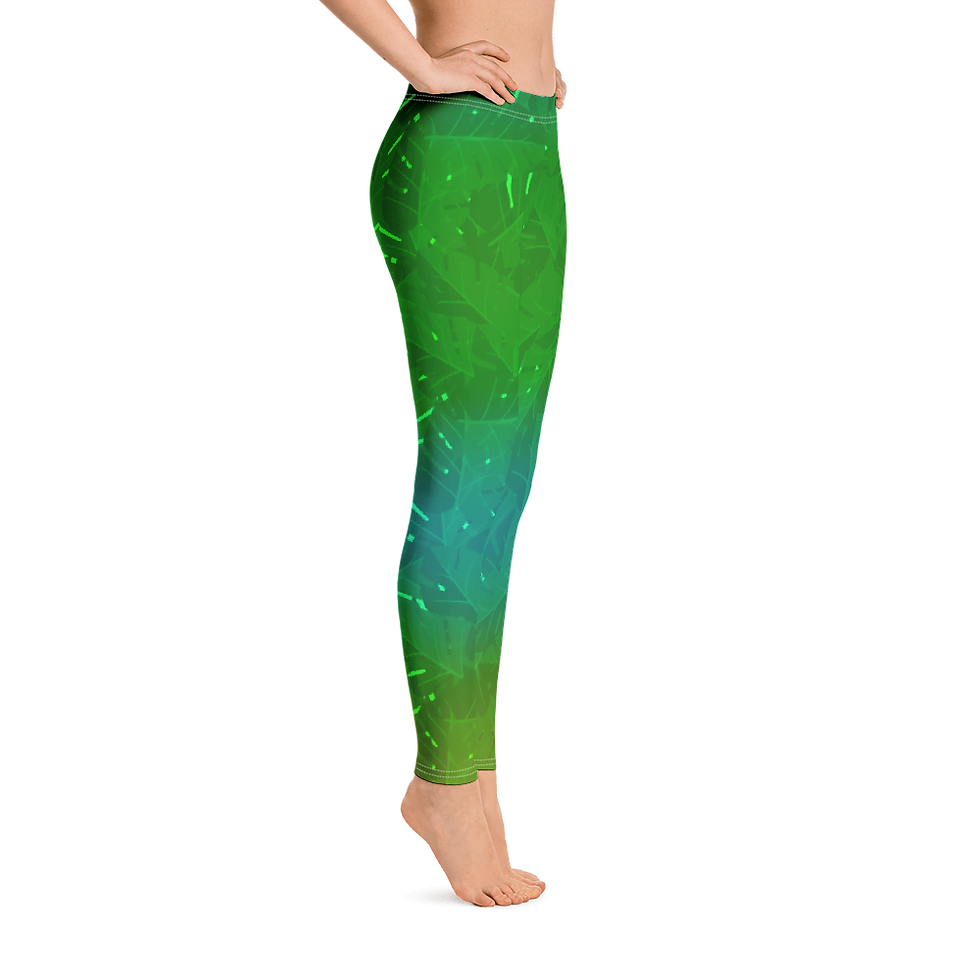 Thumbnail: L221 - PREMADE PALM DESIGN ALL OVER LEGGINGS PRINTFUL TEMPLATE FILE