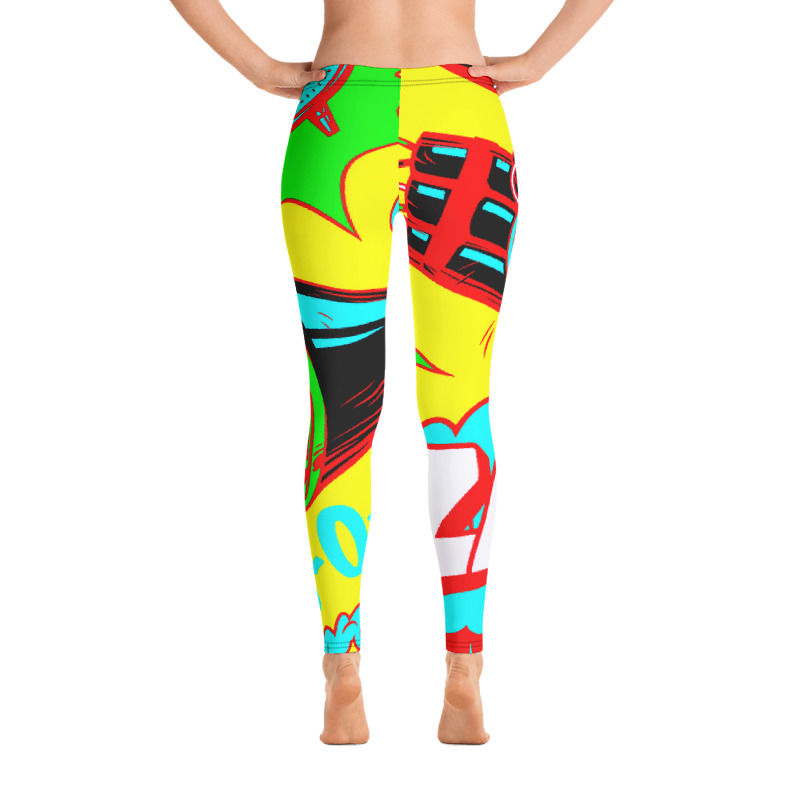 Thumbnail: SL174-POPART PRINT ALL OVER LEGGINGS+SPORTS BRA SET PRINTFUL TEMPLATE FILE