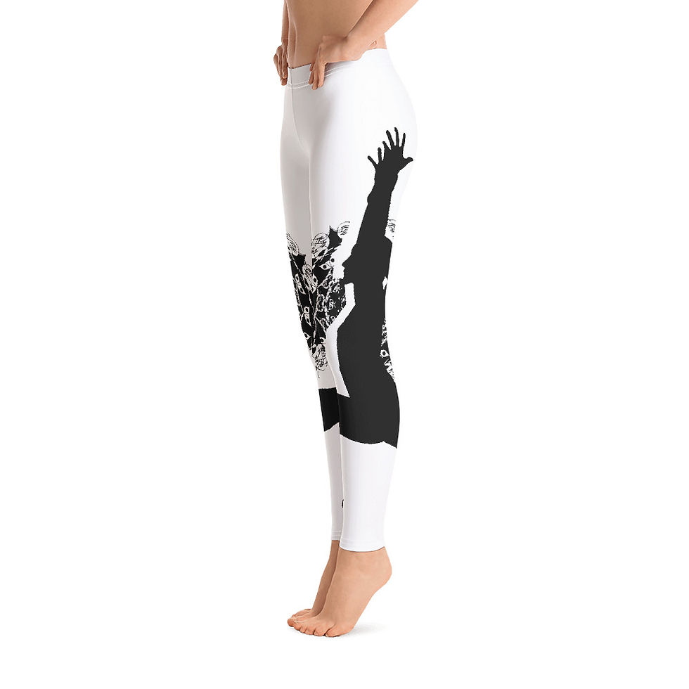 L395 - MANDALA YOGA WHITE LEGGINGS PRINTFUL TEMPLATE FILE
