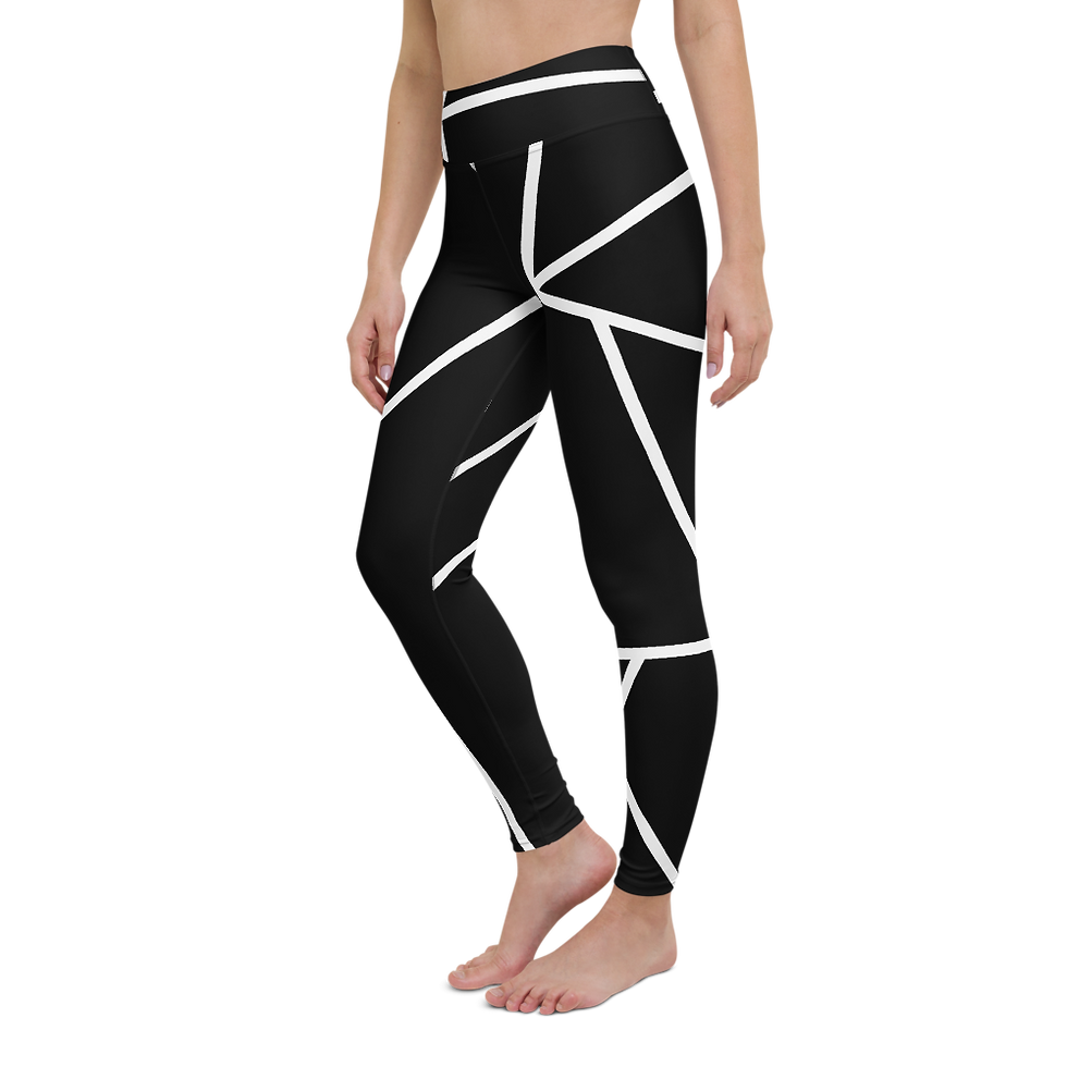Y059 - CROSS LINES PRINT ALL OVER YOGA LEGGINGS PRINTFUL TEMPLATE FILE