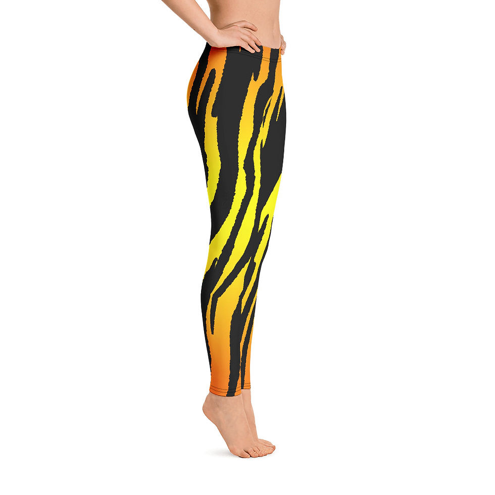 サムネイル： L285 - LION ART YELLOW LEGGINGS PRINTFUL TEMPLATE FILE