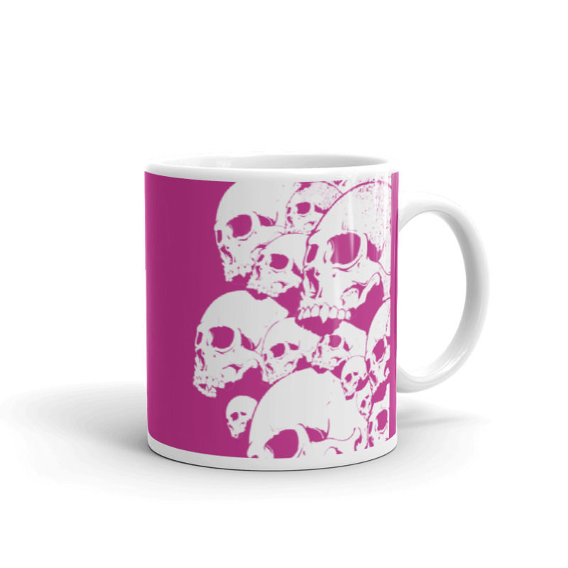 Thumbnail: M015 - SKULLS ART MUG READY DESIGN PRINTFUL TEMPLATE FILE