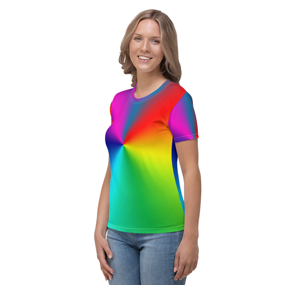 Thumbnail: TW126 - COLORFUL ALL OVER UNISEX T-SHIRT PRINTFUL TEMPLATE FILE
