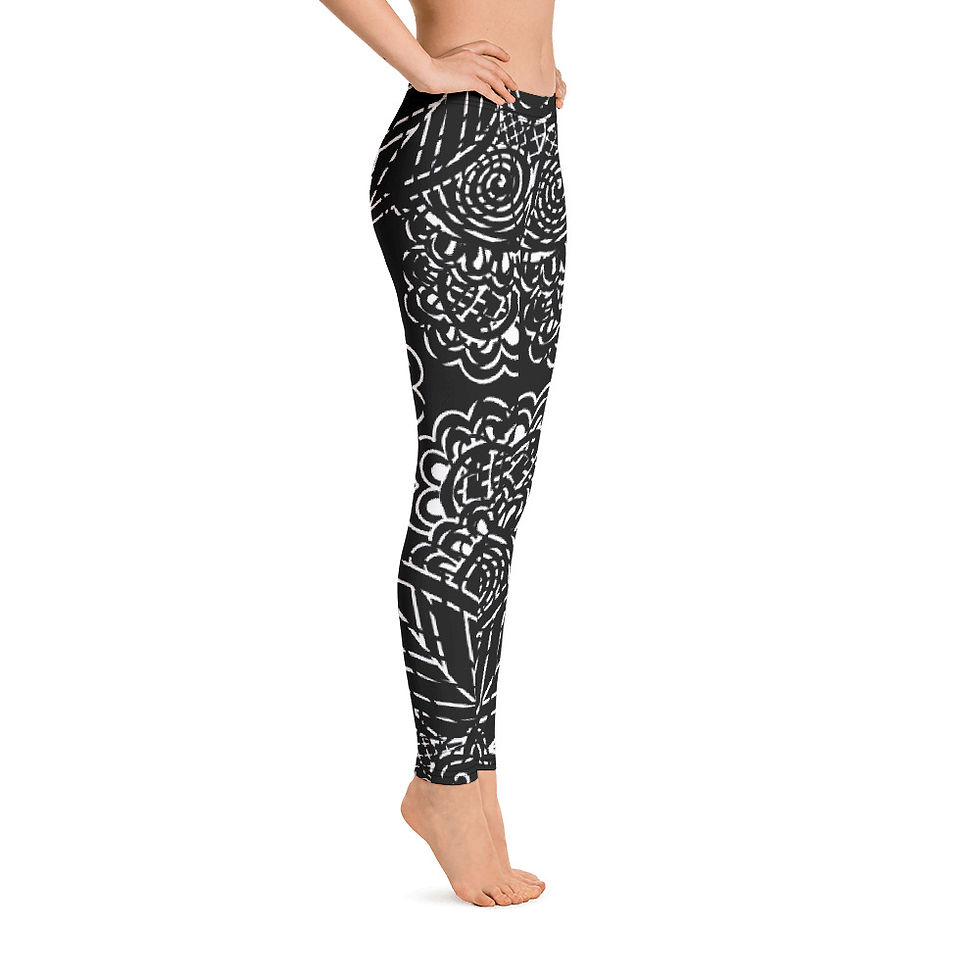 Thumbnail: L242 - PREMADE MANDALA DESIGN ALL OVER LEGGINGS PRINTFUL TEMPLATE FILE