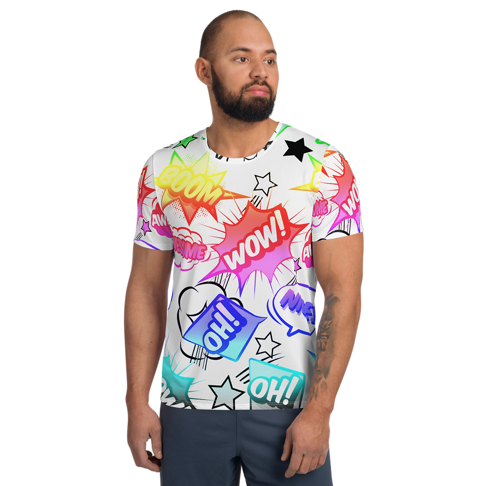 サムネイル： TW091 - POP ART UNISEX T-SHIRT PRINTFUL TEMPLATE FILE