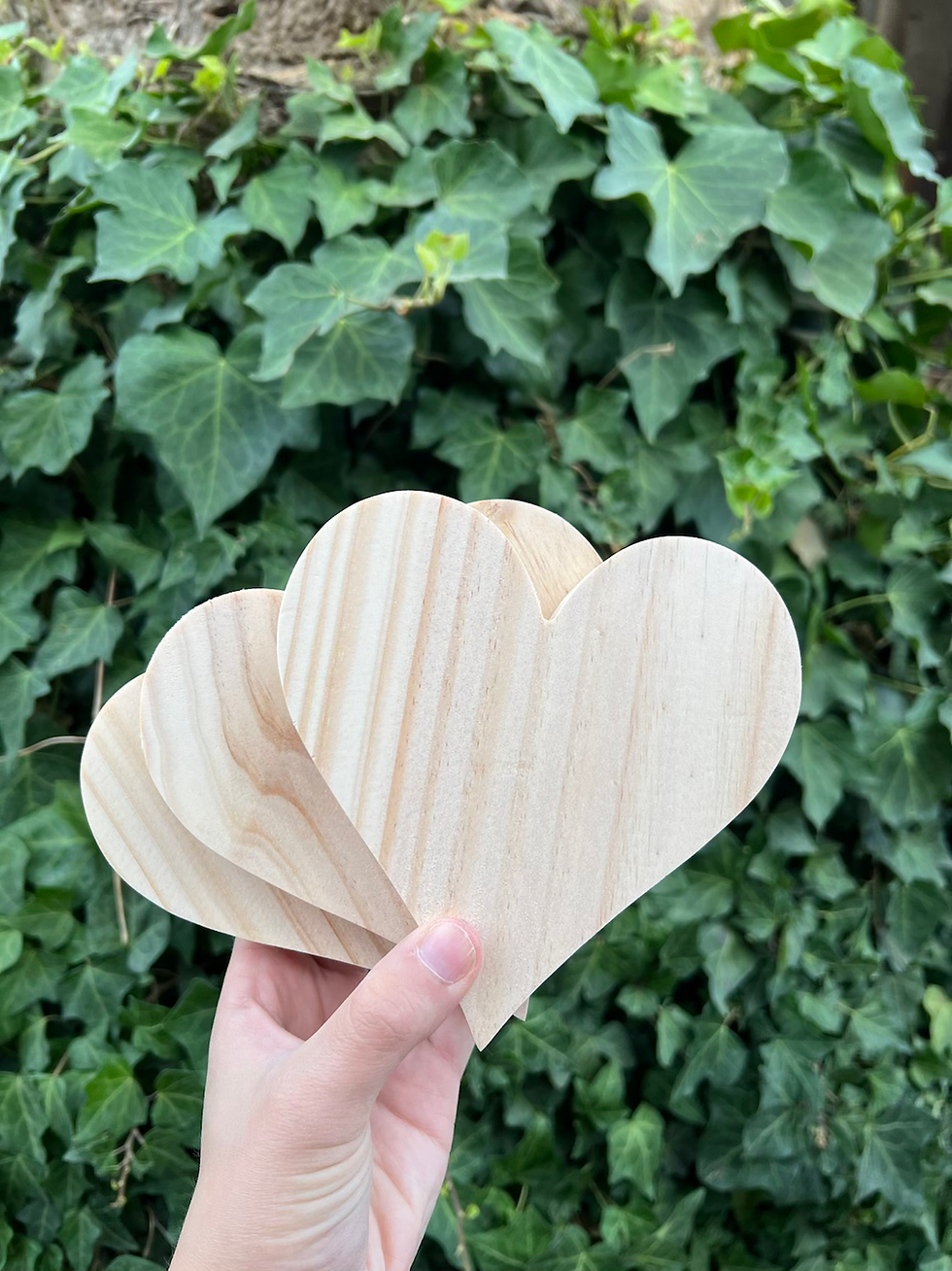 Miniatura: Pack 3 corazones atenea 14 cm 