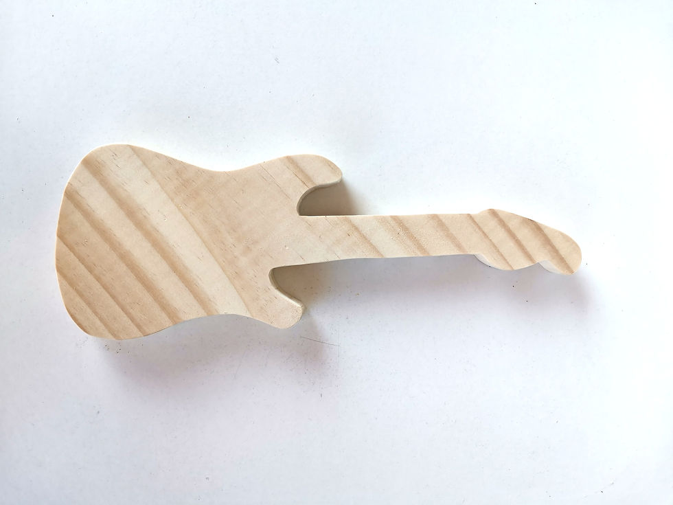 Miniatura: Guitarra de madera 