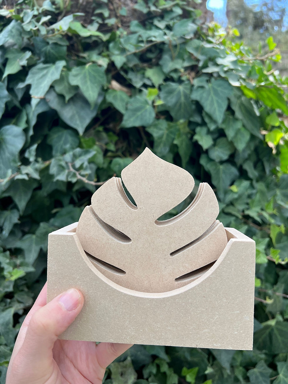Miniatura: Pack 6 posavasos con cajita mdf 
