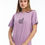 Küçük resim: Kedi Nakışlı %100 Pamuk Oversize T-Shirt