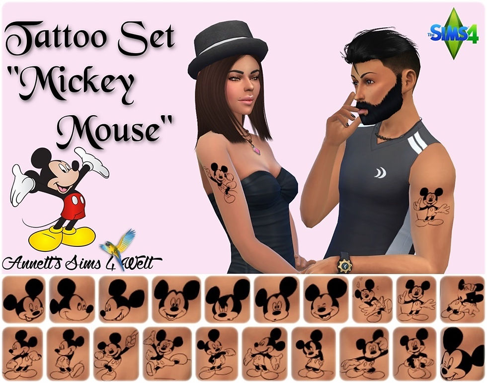 Tattoo Set "Mickey Mouse"