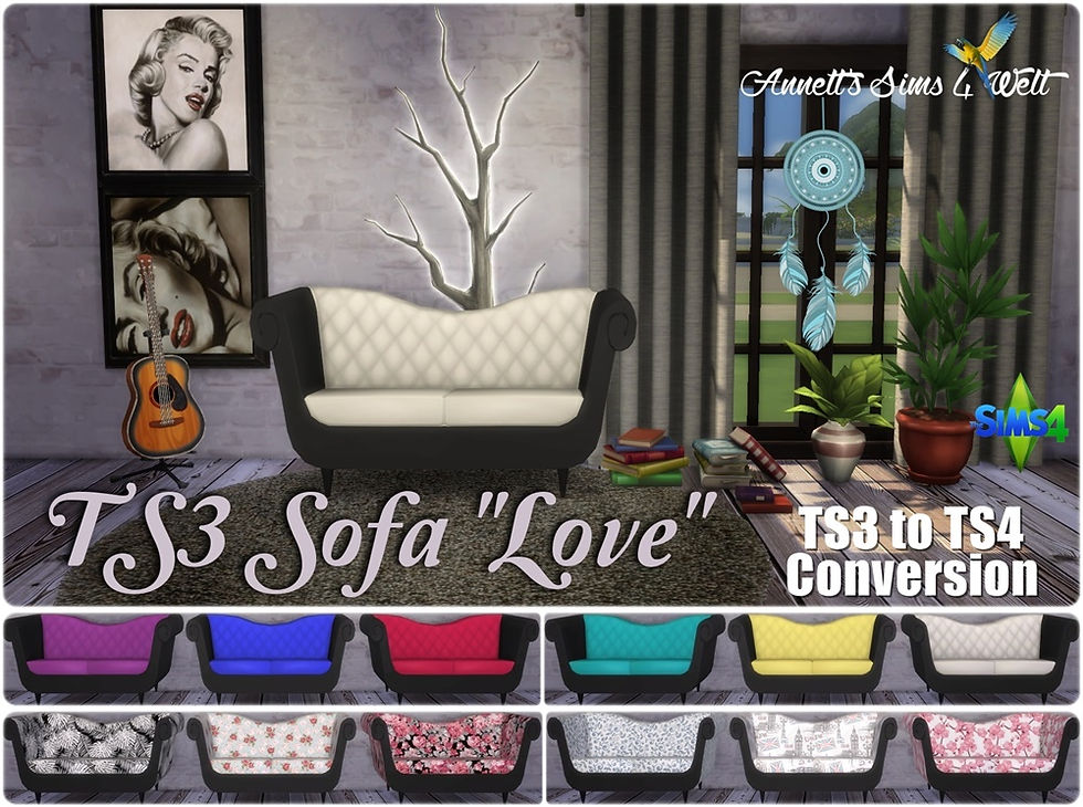 TS3 to TS4 Conversion - Sofa "Love"