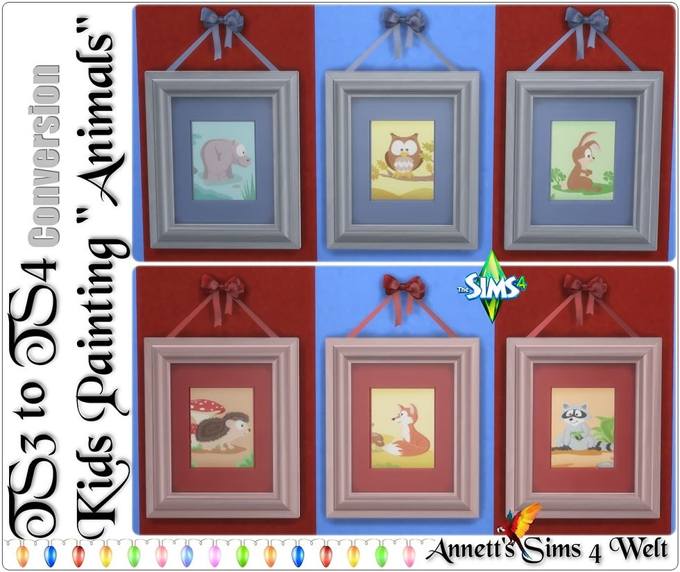 TS3 to TS4 Kids Painting "Animals"