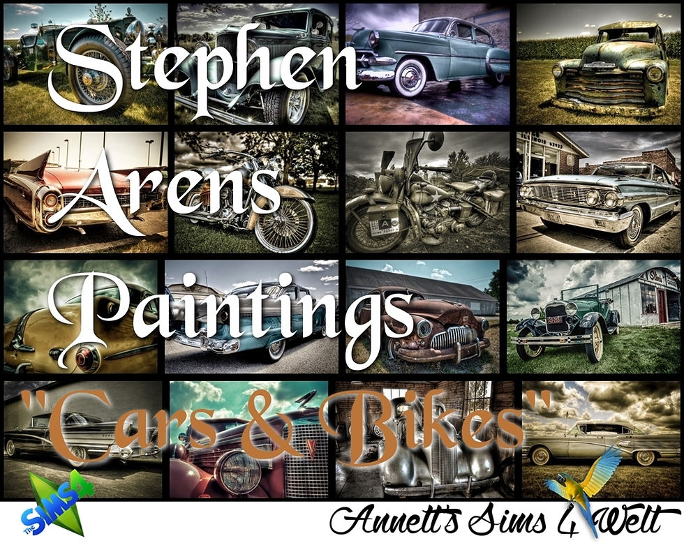 Stephen Arens Paintings "Cars & Bike