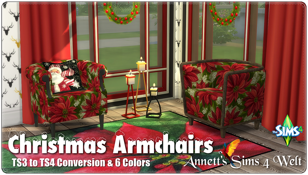 TS3 to TS4 Christmas Armchairs