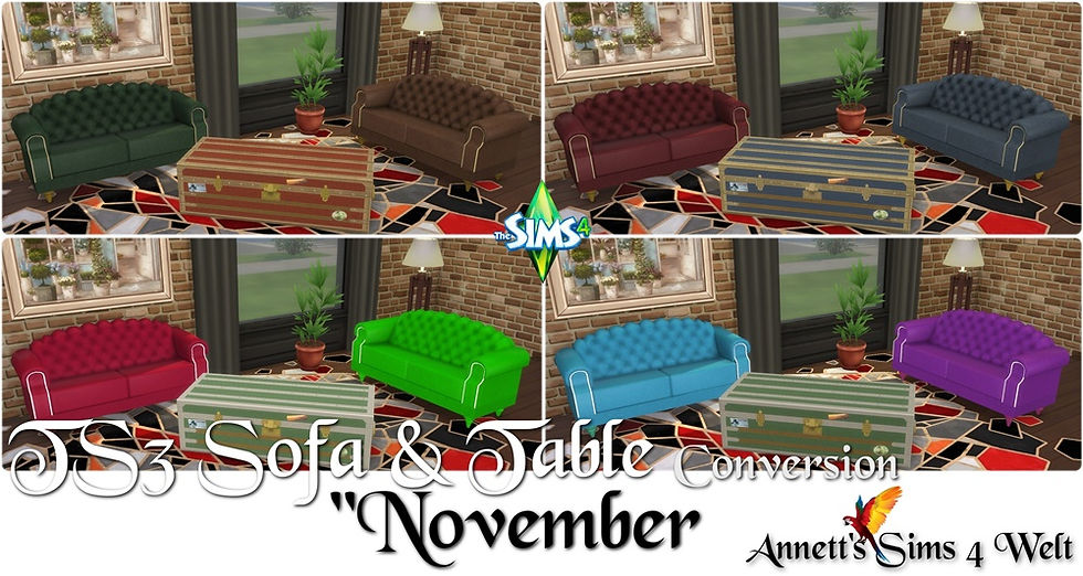 TS3 to TS4 Conversion - Sofa & Table