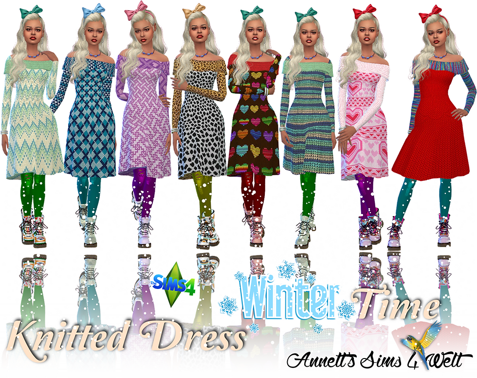 Knitted Dress Wintertime