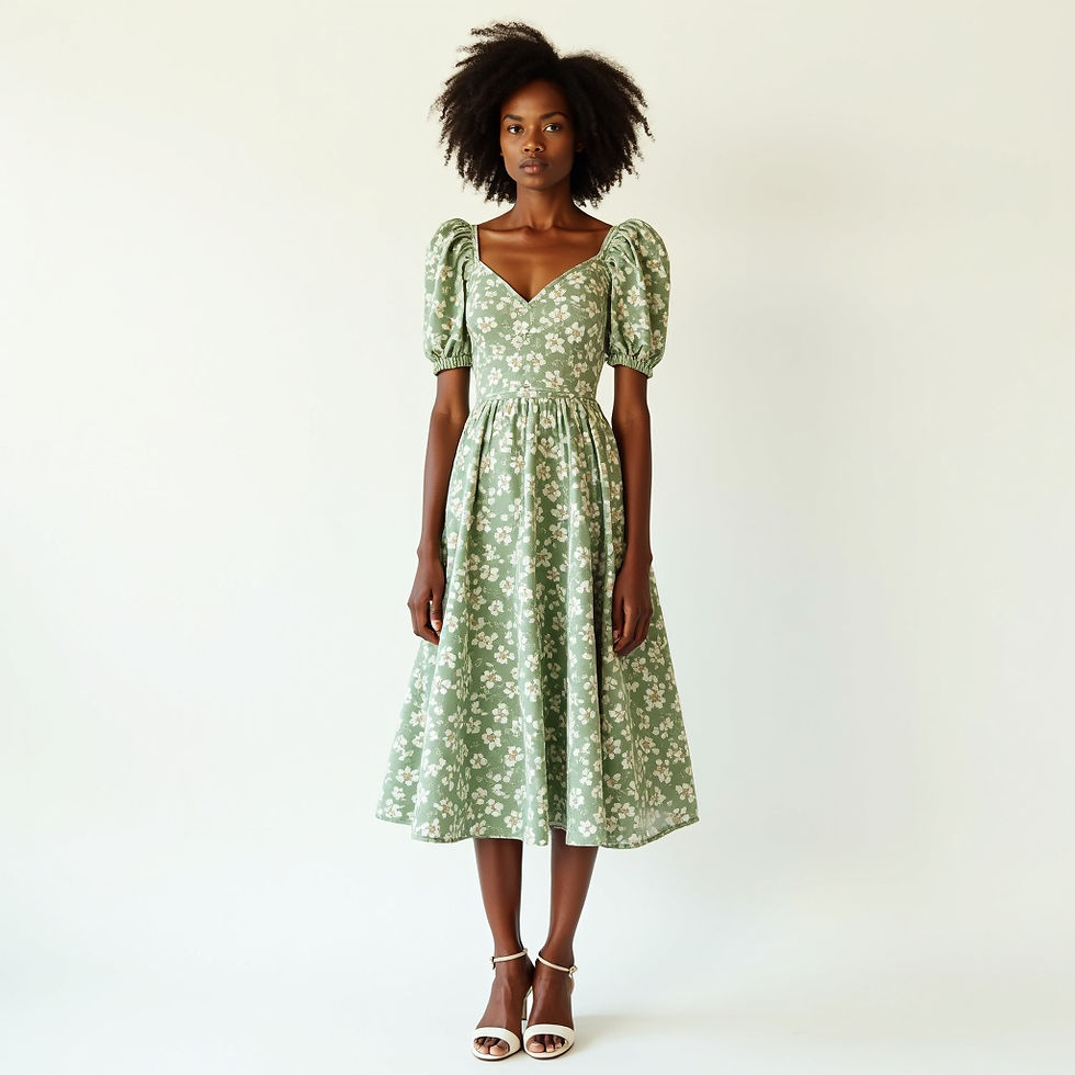 Floral Vintage Midi