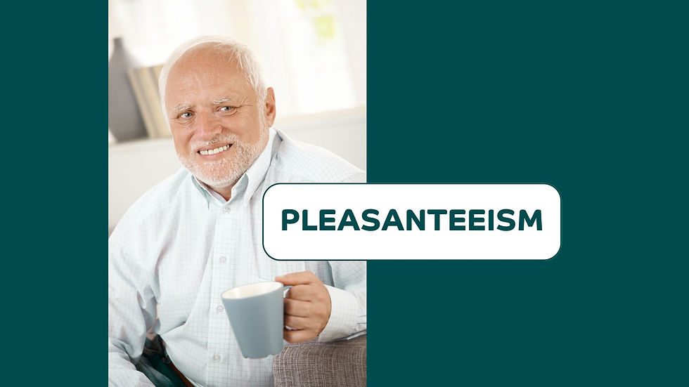 Pleasanteeism is a health risk we can no longer ignore