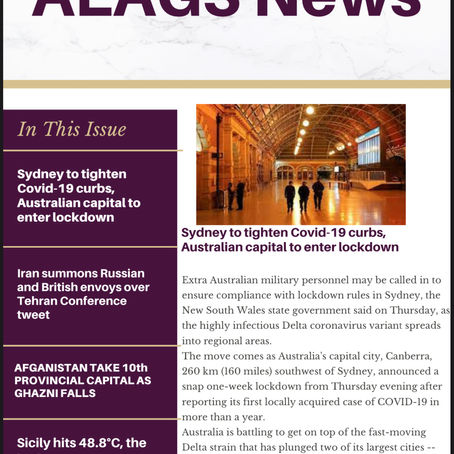 ALAGS E-NEWSPAPER | 13th August , 2021