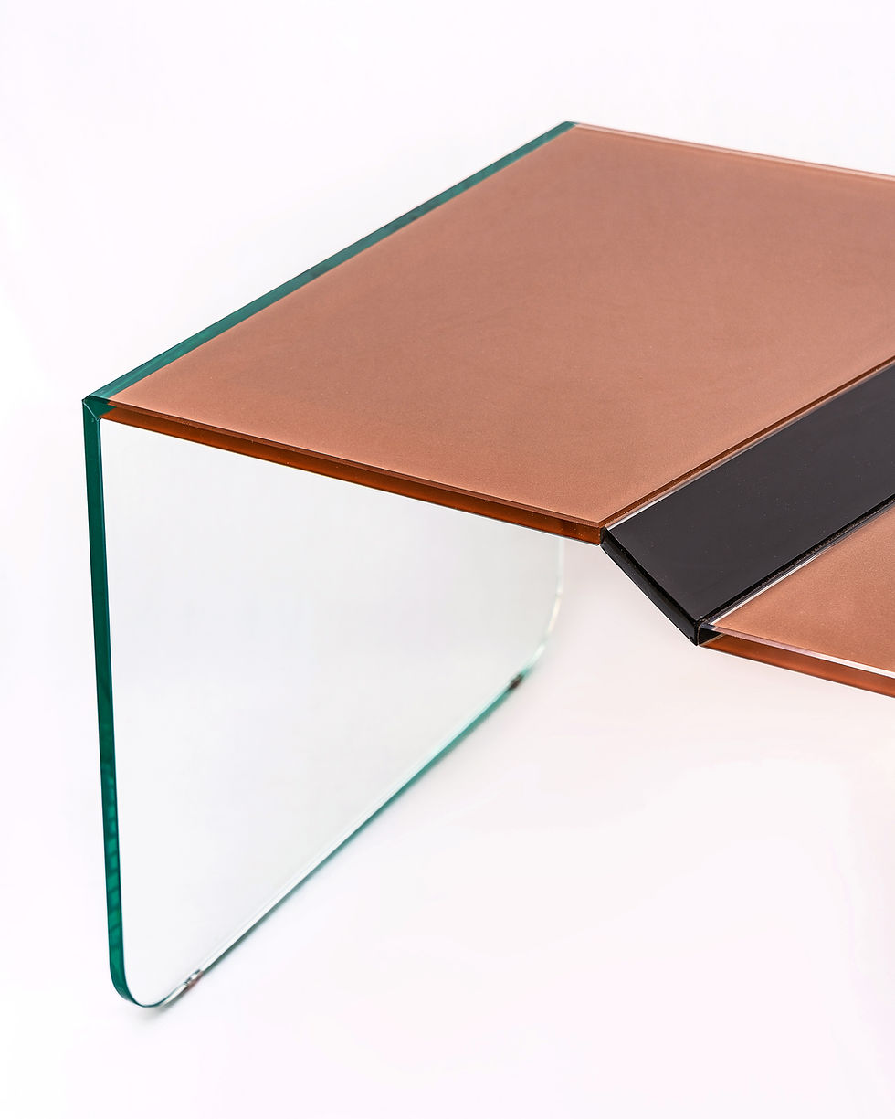 Miniatura: Mesa de centro 3 Degraus / Cobre e Preto