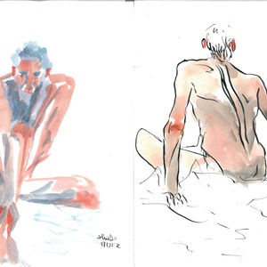 Untitled,
watercolour and drawing ink, on paper, A4
2021