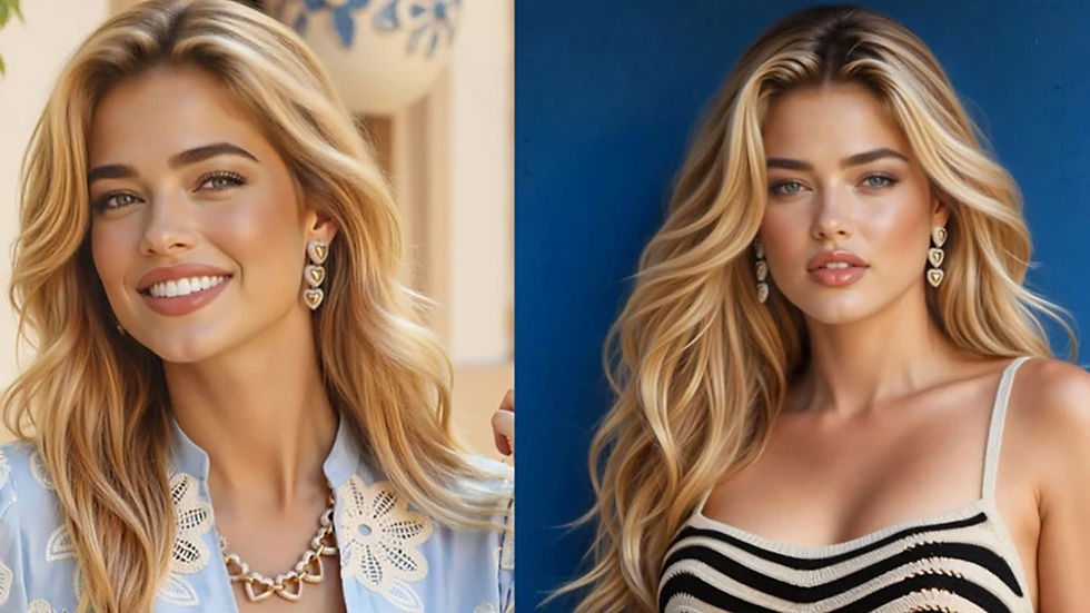 SERAPHINNE VALLORA: AI-generated model for Guess in Vogue August 2025 edition