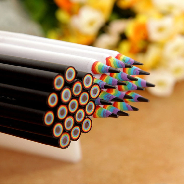 Thumbnail: Wooden Rainbow 12pcs Color Pencil Set