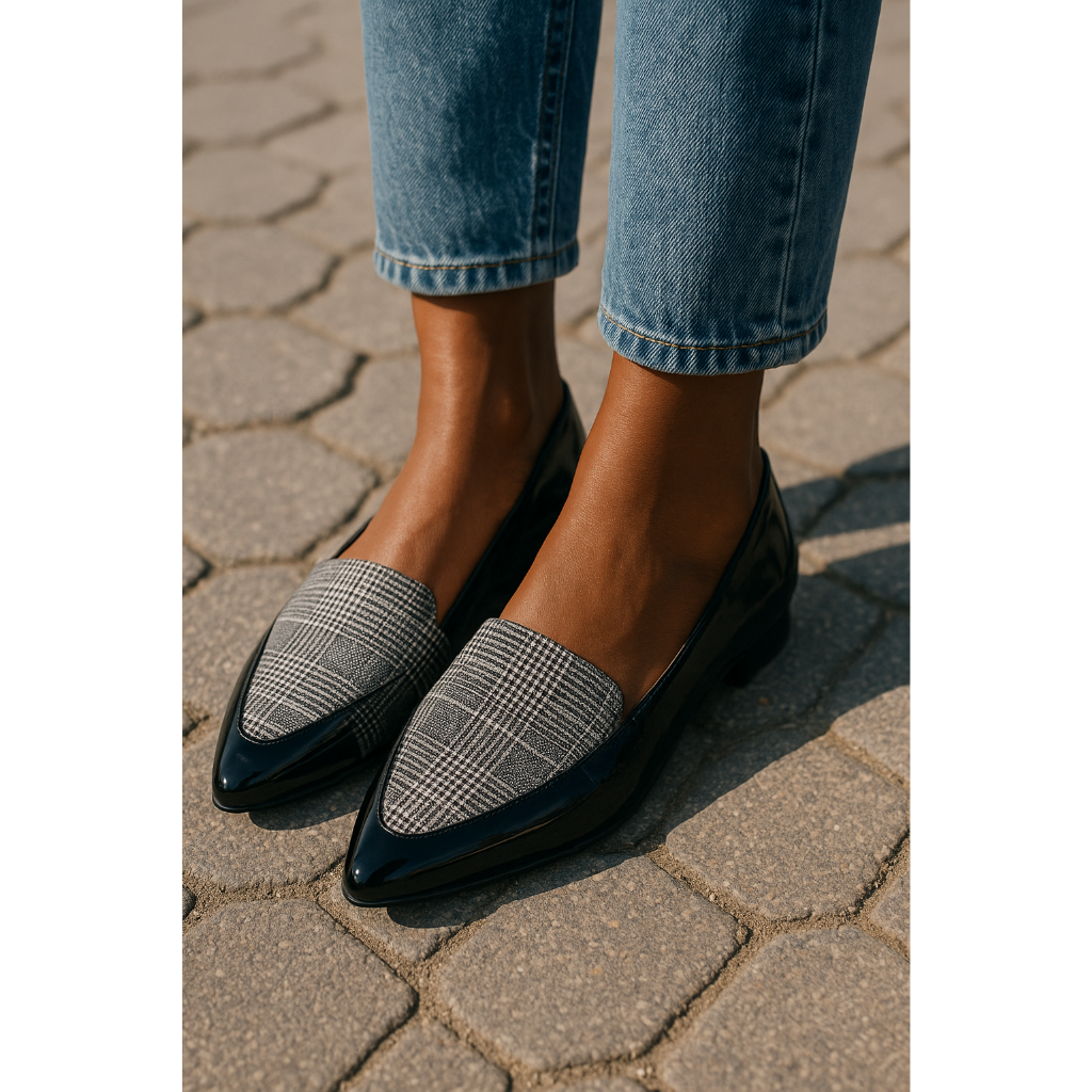 ✨Naturalizer Plaid Print Flats (Size 9W)✨ SOLD 🏷️