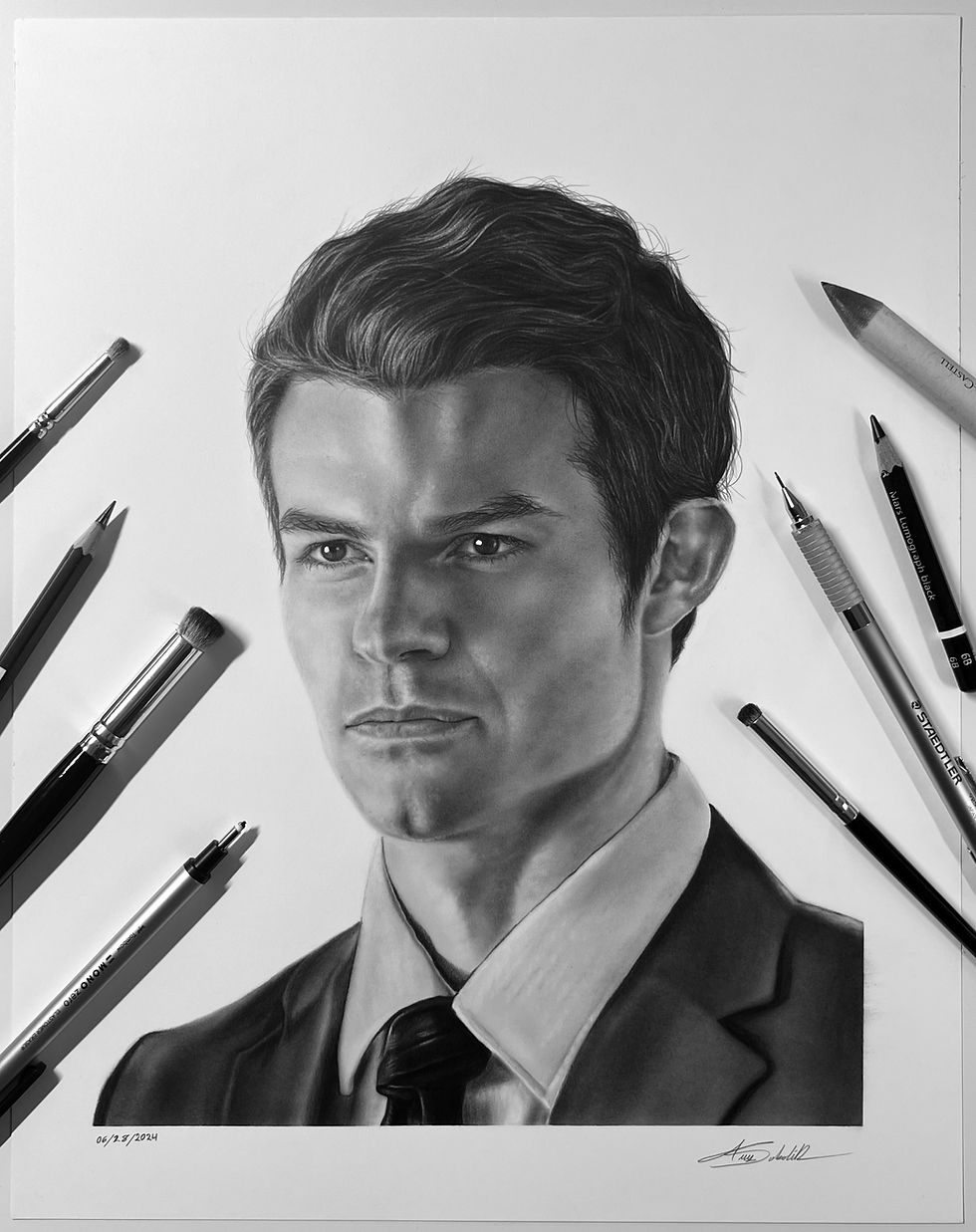 (Medium) Limited Edition Prints - Elijah Mikaelson Drawing