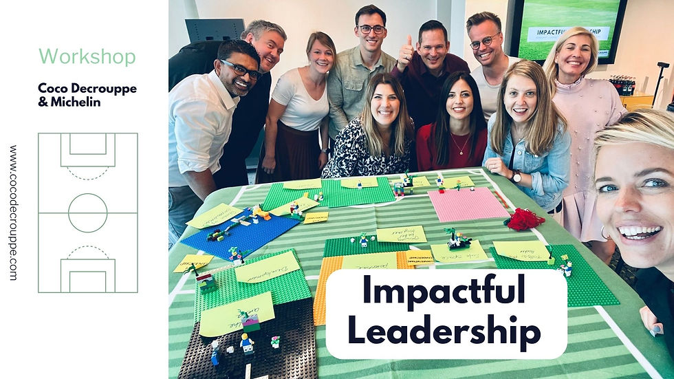 Workshop Impactful Leadership of Coco Decrouppe with team of Michelin in Frankfurt