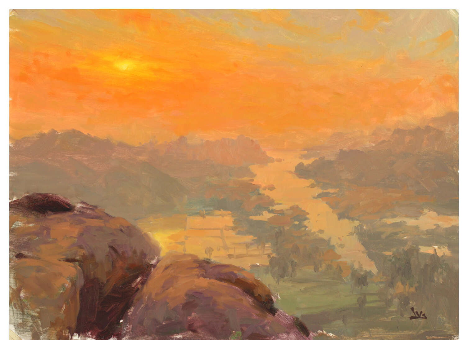 Sunrise from the Monke Temple