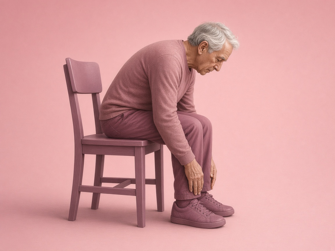 Seated Forward Fold chair yoga pose