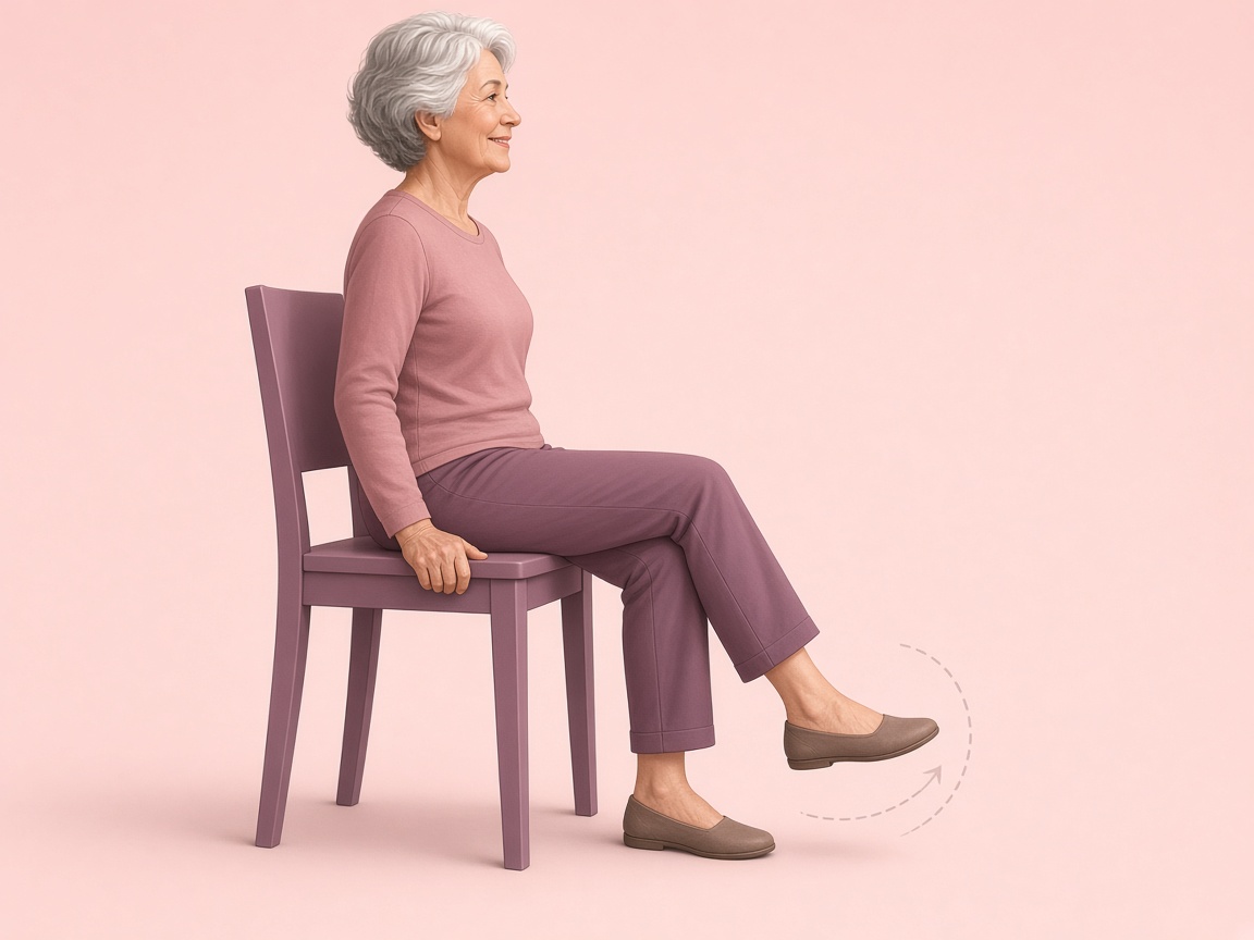 Ankle Circles chair yoga pose