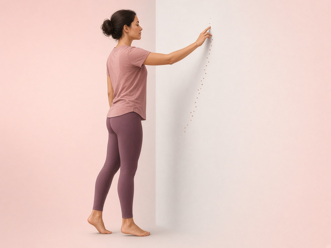 Wall Finger Walk exercise