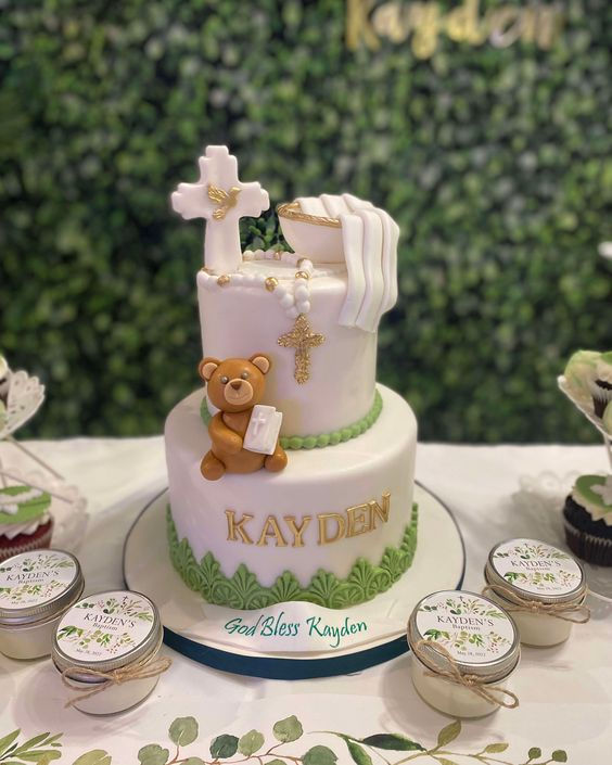 Baptism Cake by A Love For Cakes