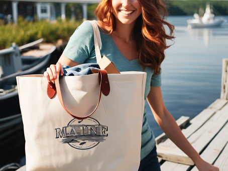 Explore Maine's Signature Style: Buy Custom Tote Bags for Women Online