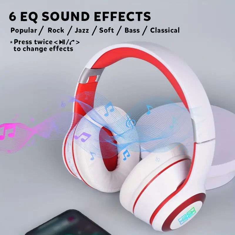 Thumbnail: Wireless On-Ear Headphones - HD Sound, Deep Bass, 8H Playtime