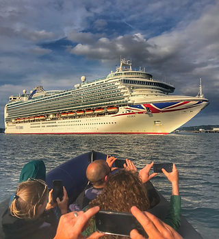 The Port of Cork welcomes over 100 cruise linersin 2020 making it one of the busiest years yet, jump on bord one of our boats and get up close with one of these huge ships
