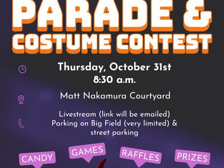 Information about tomorrow’s Halloween Parade
