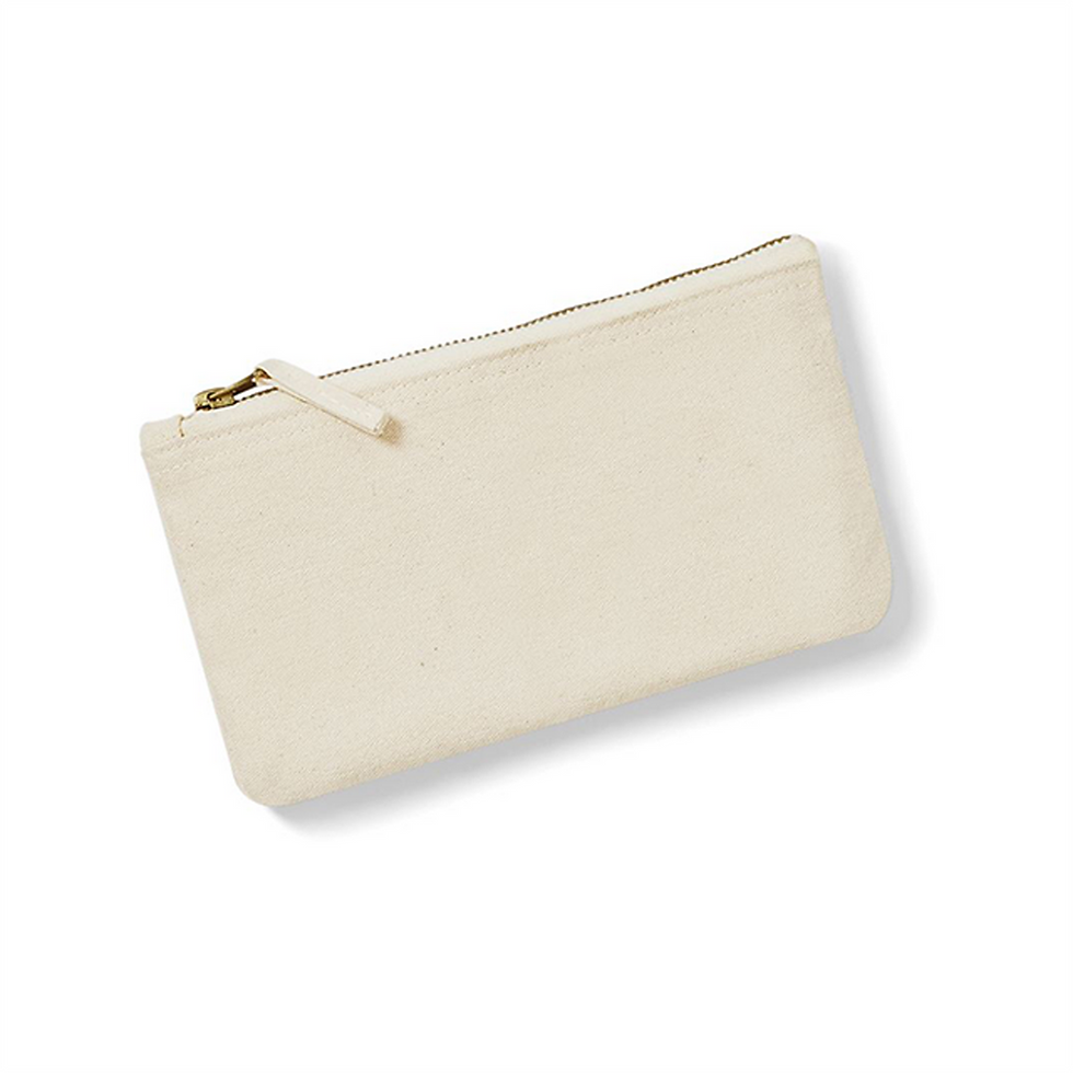 Miniature : Pochette zippée beige