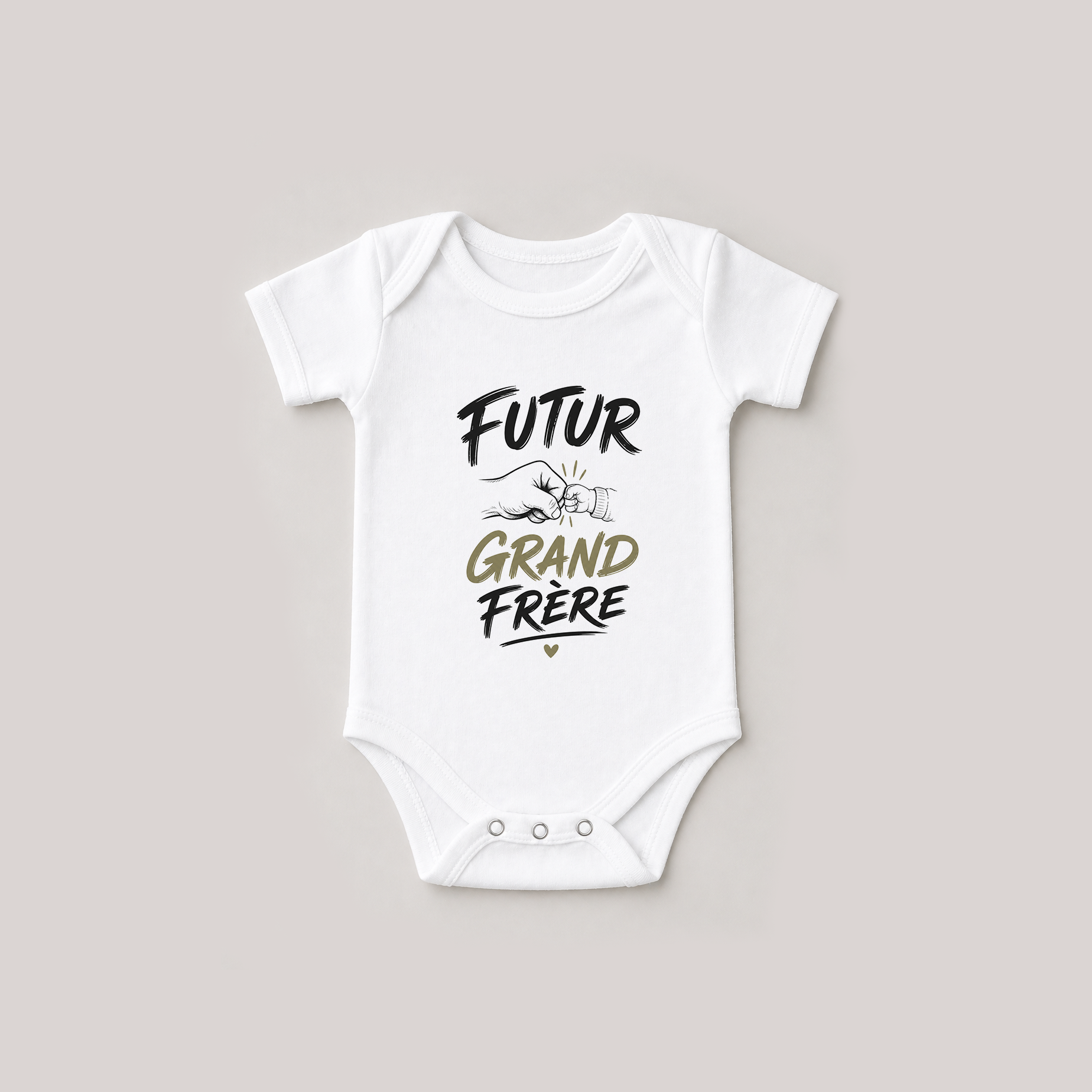 Body bébé blanc 'Futur Grand Frère'