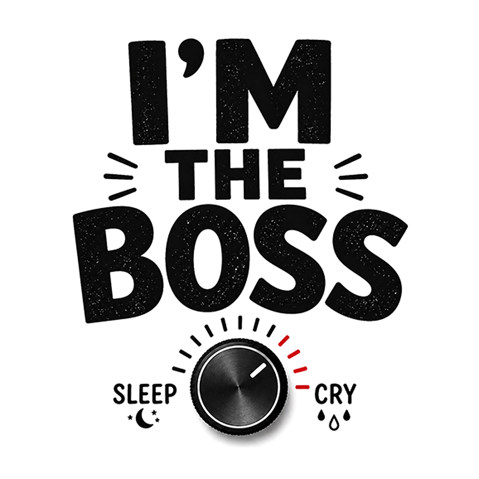 I'M THE BOSS avec bouton réglé sur CRY