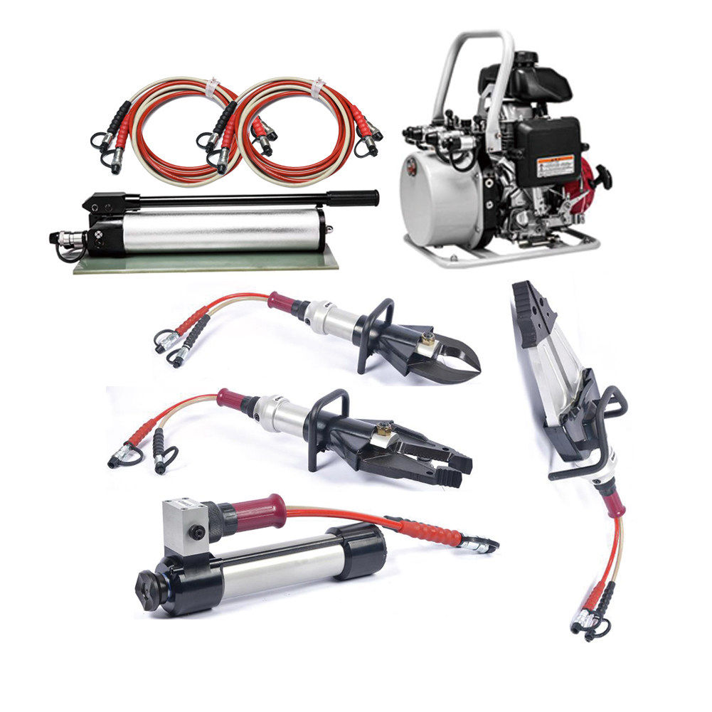 Complete Hydraulic Rescue Tools Set Emergency Rescue Equipment