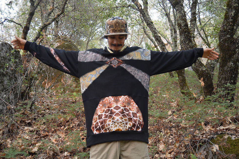 Thumbnail: Light Beam Hoodie | OOAK | Living Spirit Dyes Collab