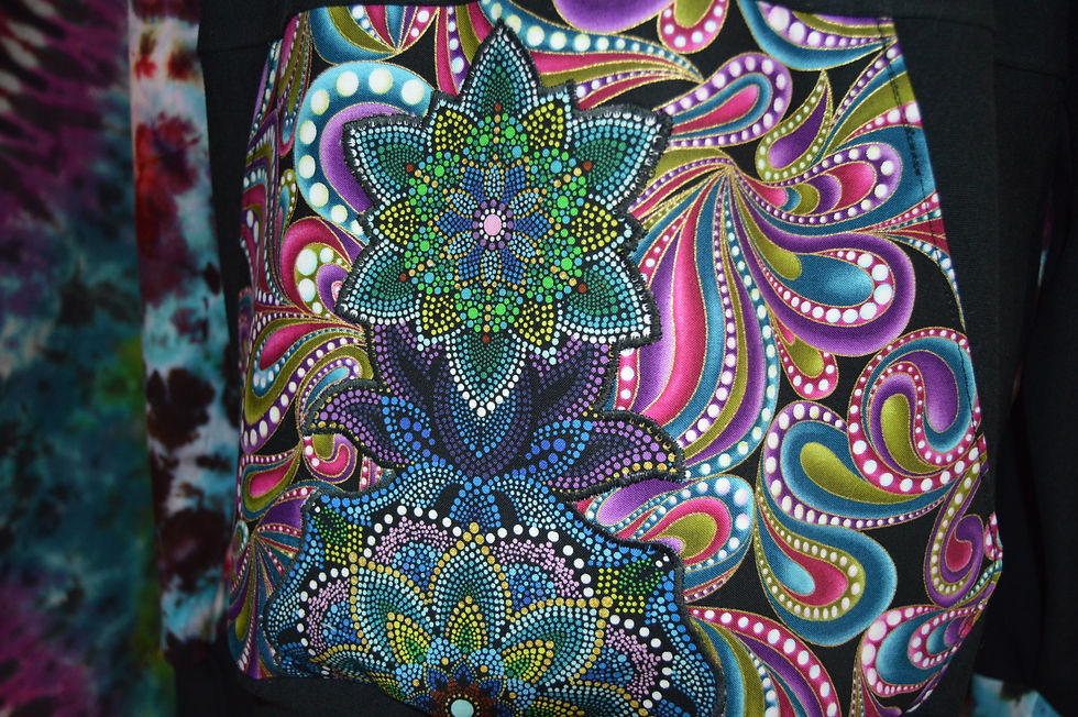 Thumbnail: Rainbow Drip | One of a Kind Bamboo/Hemp Hoodie SMALL
