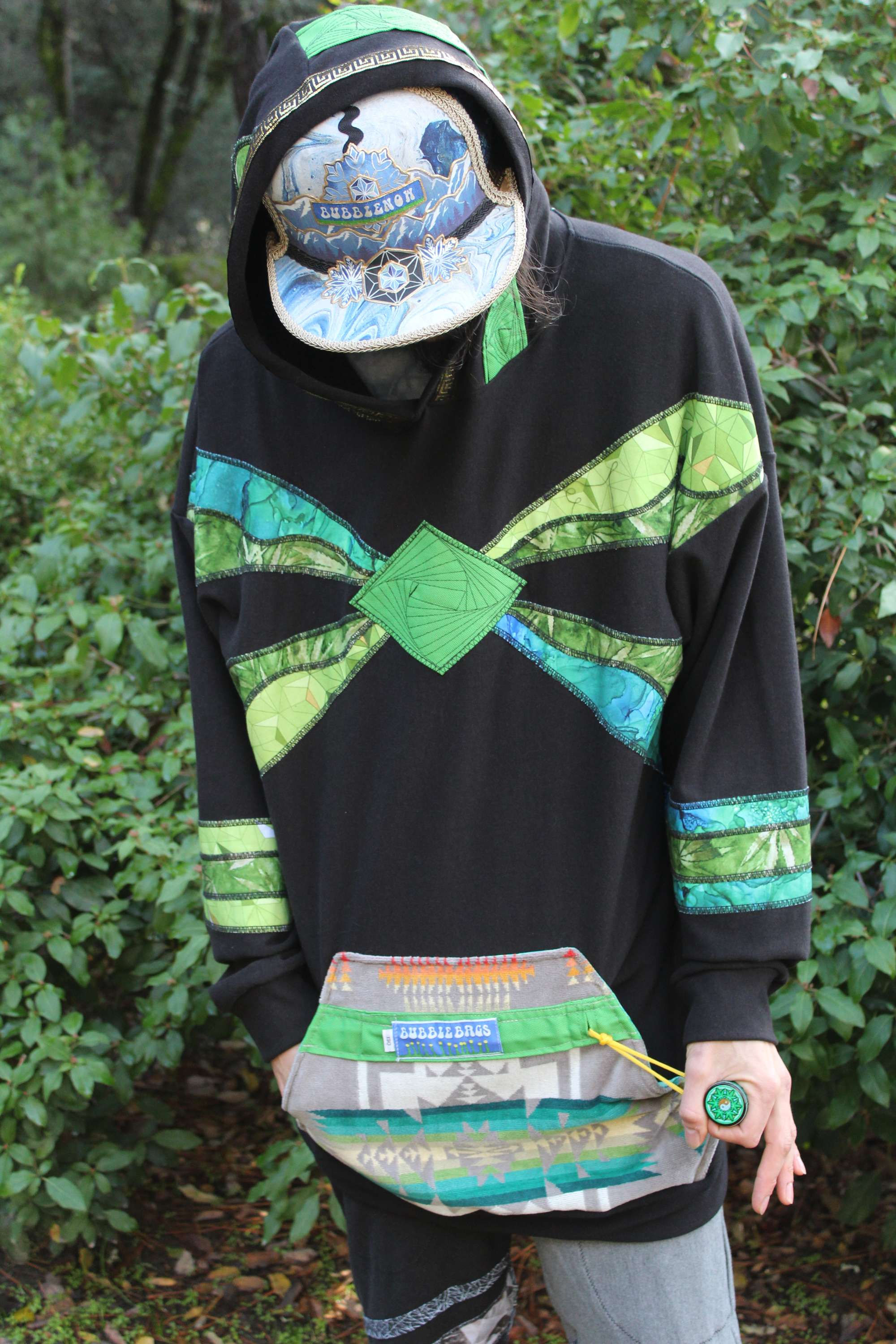 Earth Remediez | OOAK BubbleBag x Pendleton Hoodie