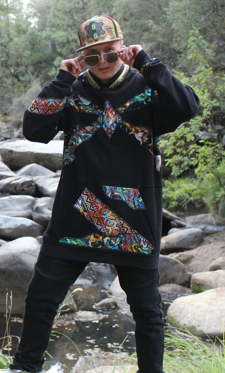 Thumbnail: Psychedelic Cowboy Hoodie | One of a Kind 