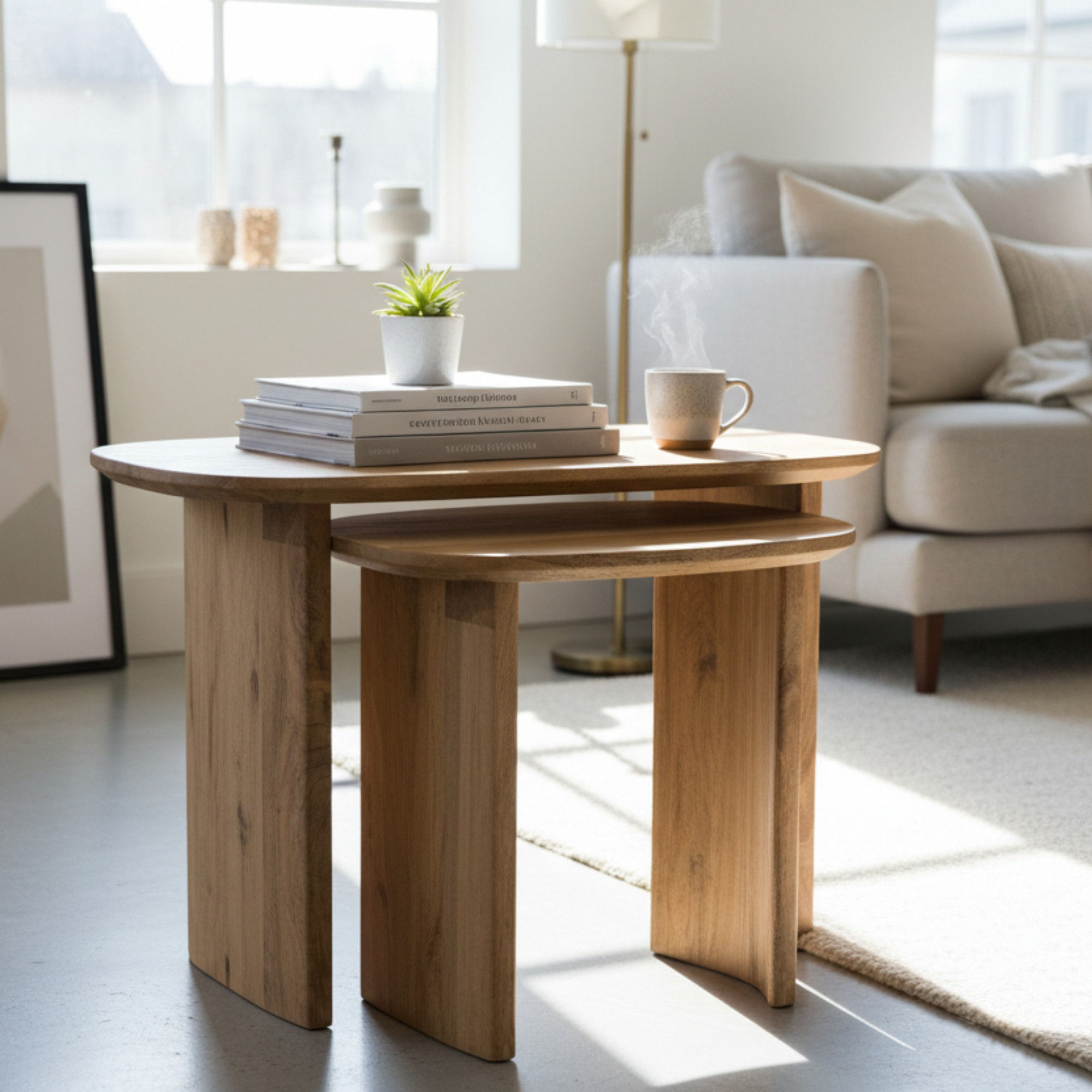 Bow Edge Nest of tables