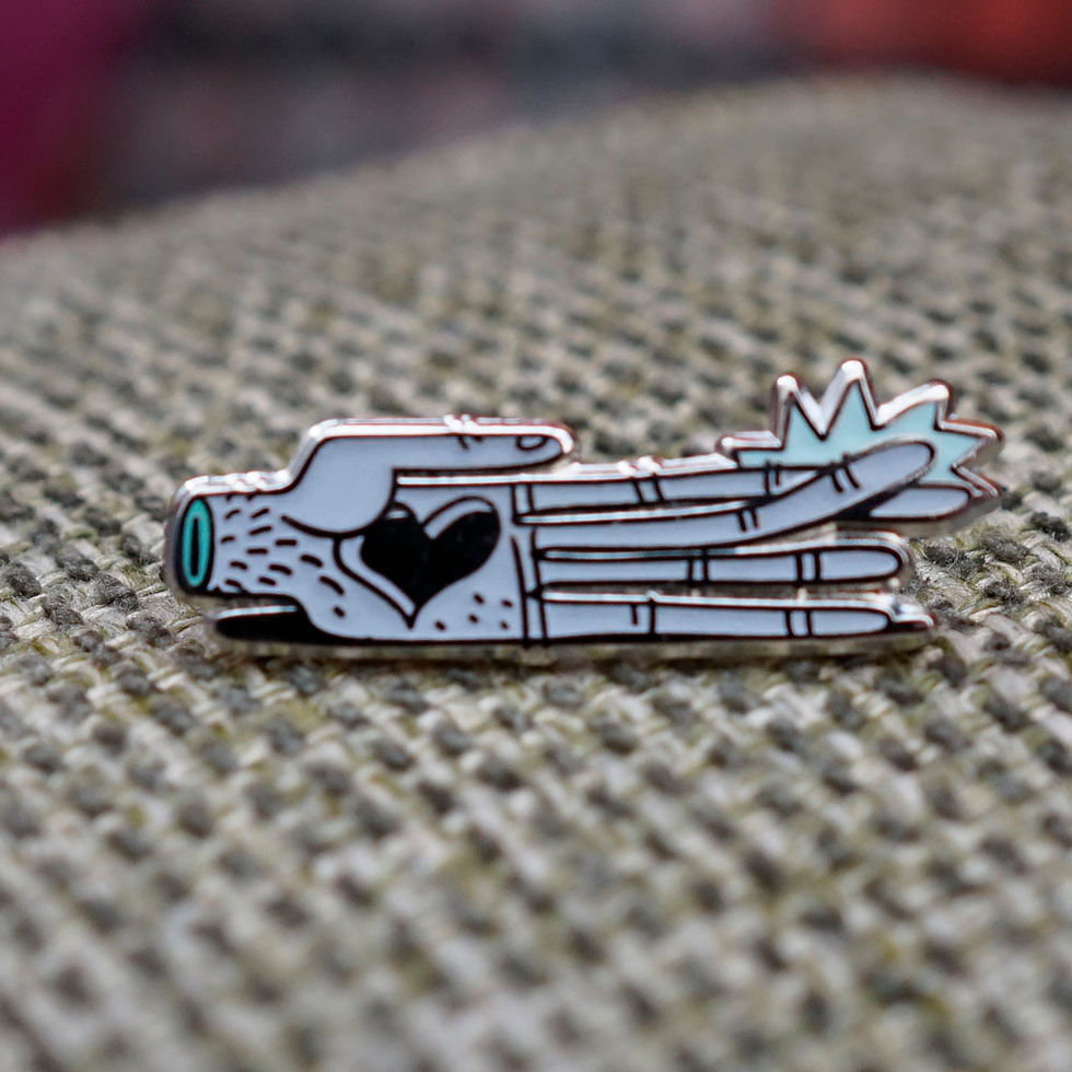 Miniature : Pins coeur sur la main