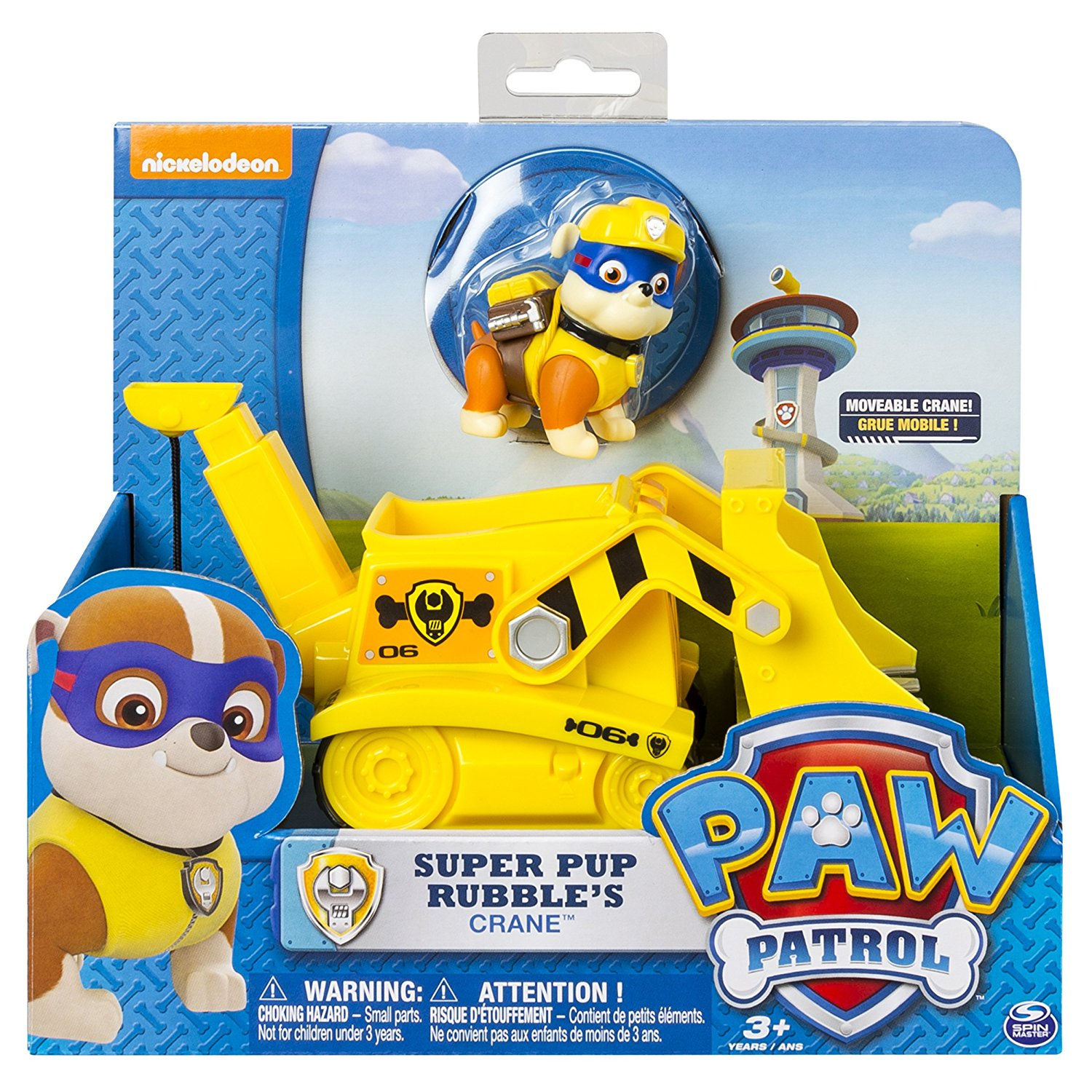 Paw Patrol - Super Pup Rubbles Rubble's Crane with Rubble